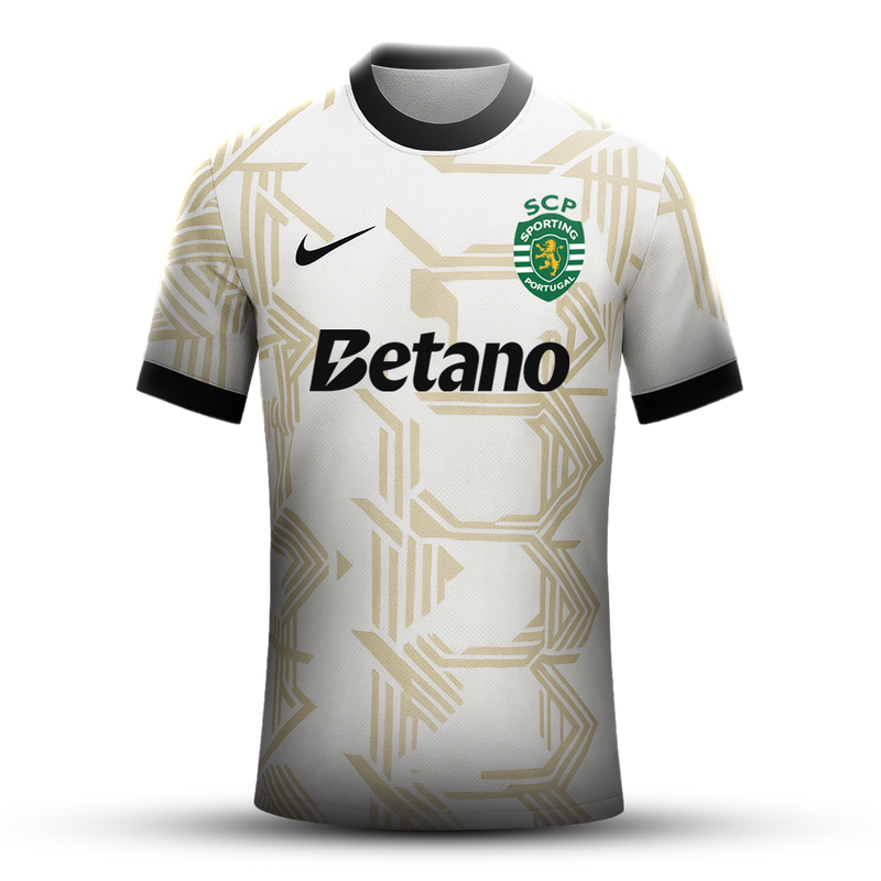 Camisola concept branca/dourada 2025/26 - EXCLUSIVA