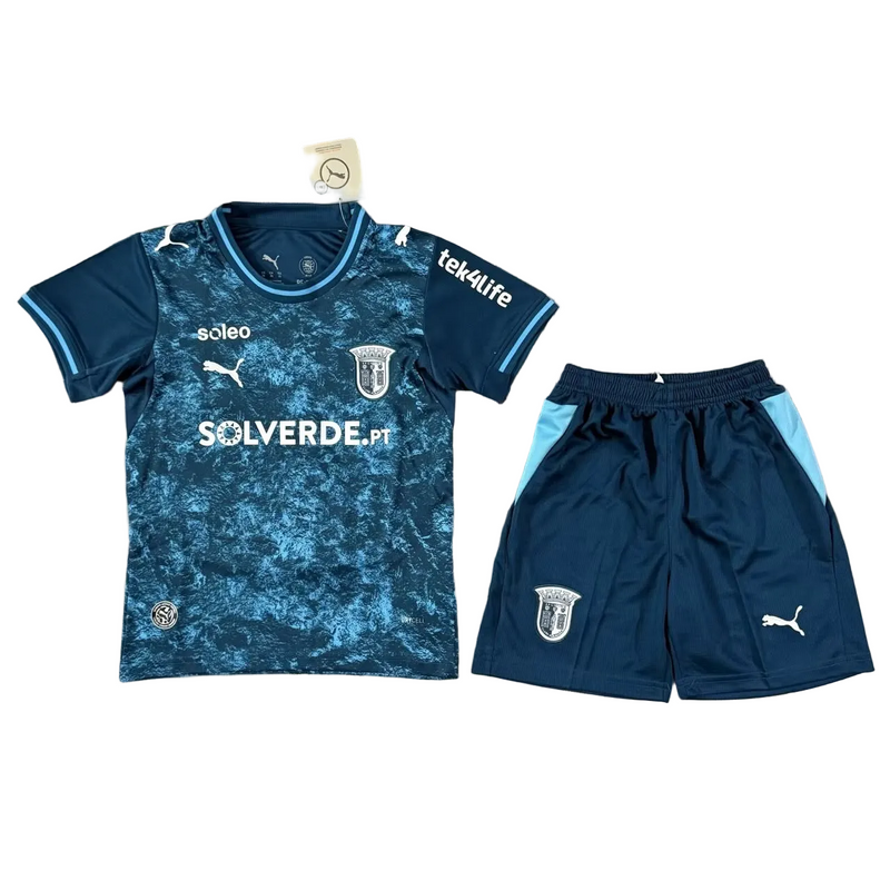 Conjunto Infantil SC Braga Terceiro Azul 2026/27