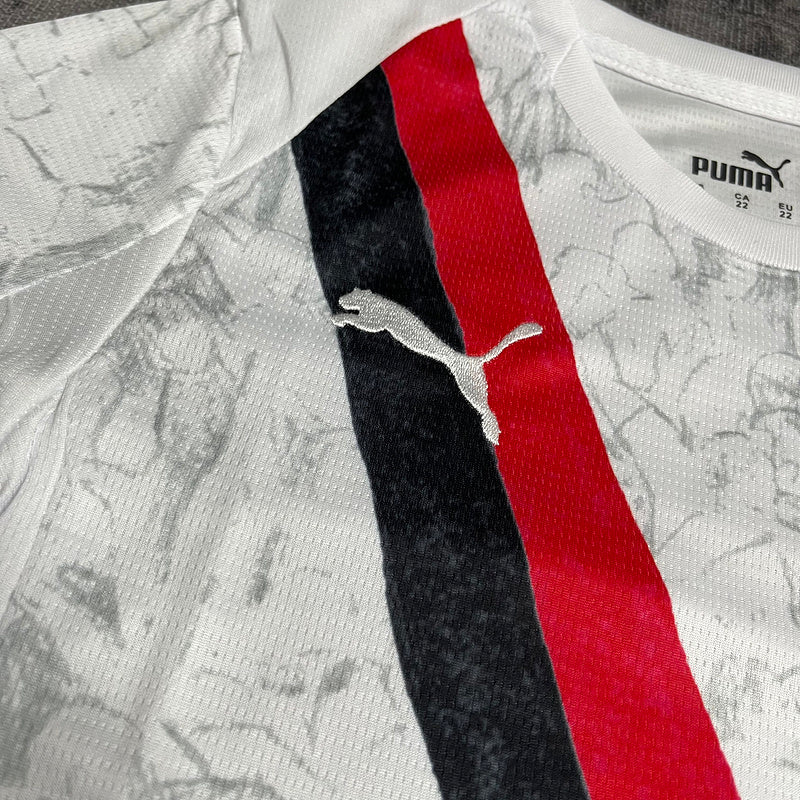 Conjunto Infantil Manchester City away 2025/26 branco