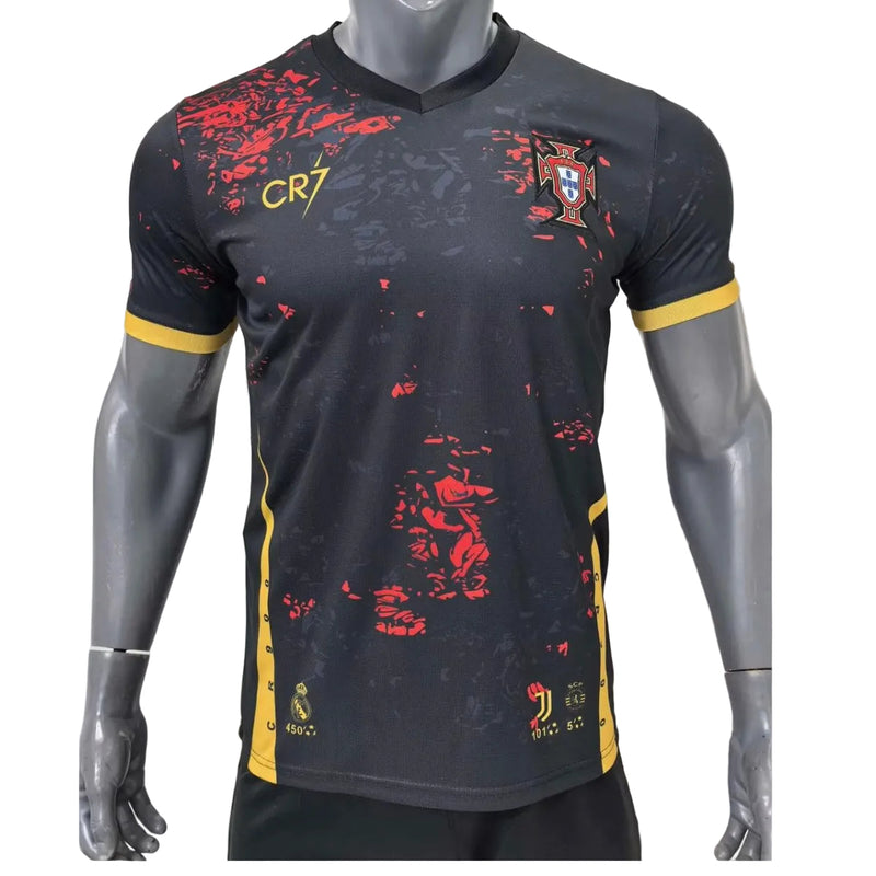 Camisola Portugal preta - CR7 2026/27 ADEPTO