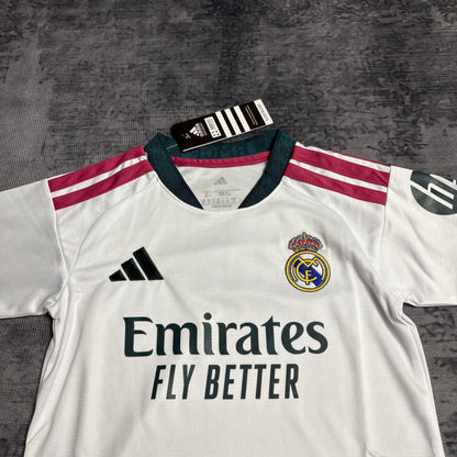 Conjunto Infantil Real Madrid home branco 2026/27