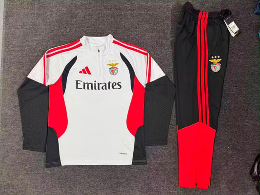 Fato de Treino branco, vermelho e preto 2026/27 Meio fecho