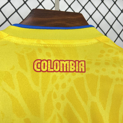 Camisola Seleção da Colômbia  MANGA LONGA principal amarela - Copa do Mundo 2026