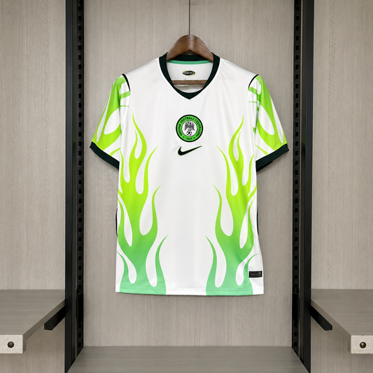 Camisola Seleção da Nigéria Away branca/verde - Copa do Mundo 2026