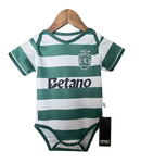 Body bebé S C P principal verde e branco - 2025/26 LANÇAMENTO
