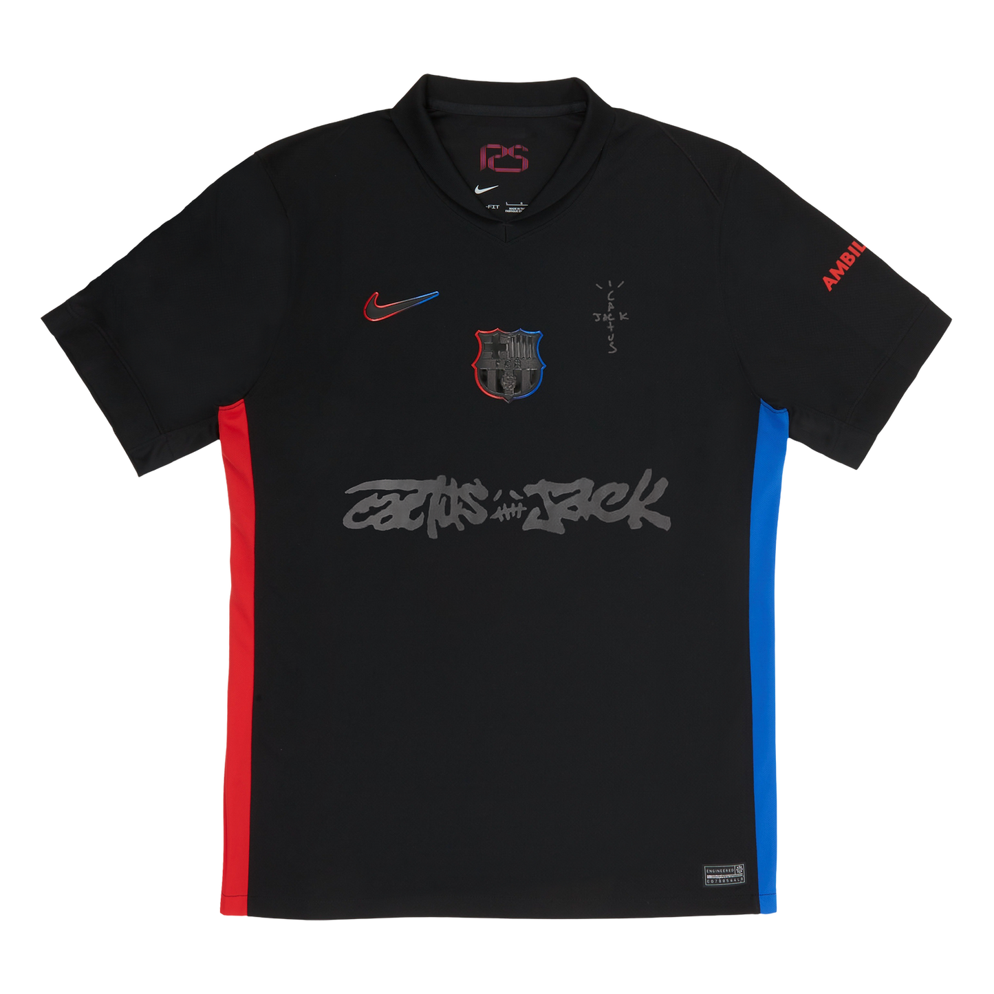 Camisola Barcelona away 2024/25 - TRAVIS SCOTT preta