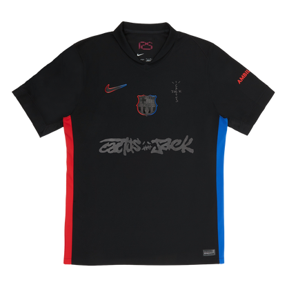 Camisola Barcelona away 2024/25 - TRAVIS SCOTT preta