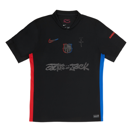 Camisola Barcelona away 2024/25 - TRAVIS SCOTT preta