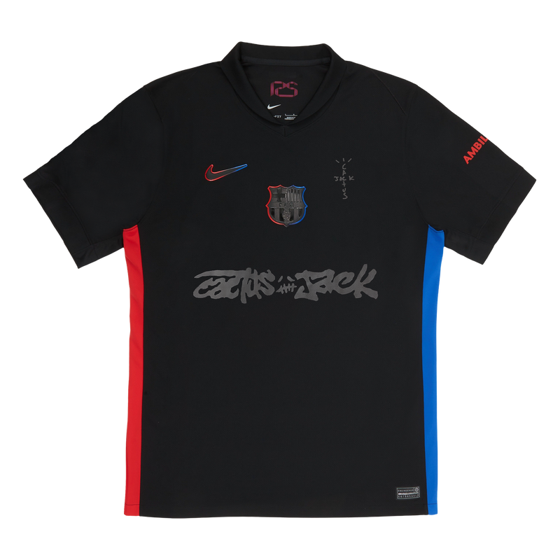 Camisola Barcelona away 2024/25 - TRAVIS SCOTT preta