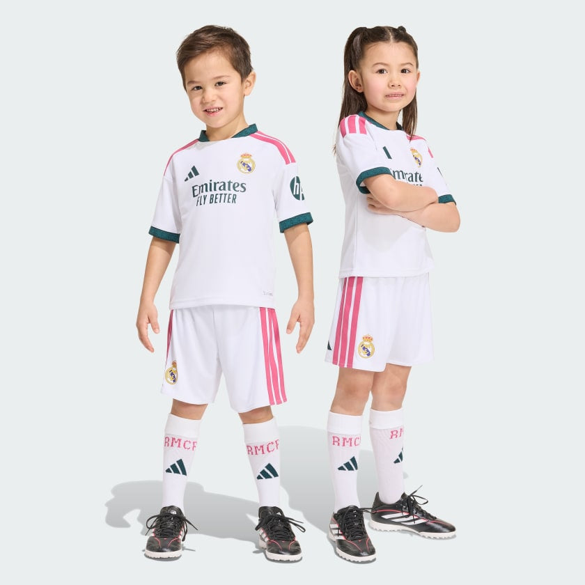 Conjunto Infantil Real Madrid home branco 2026/27