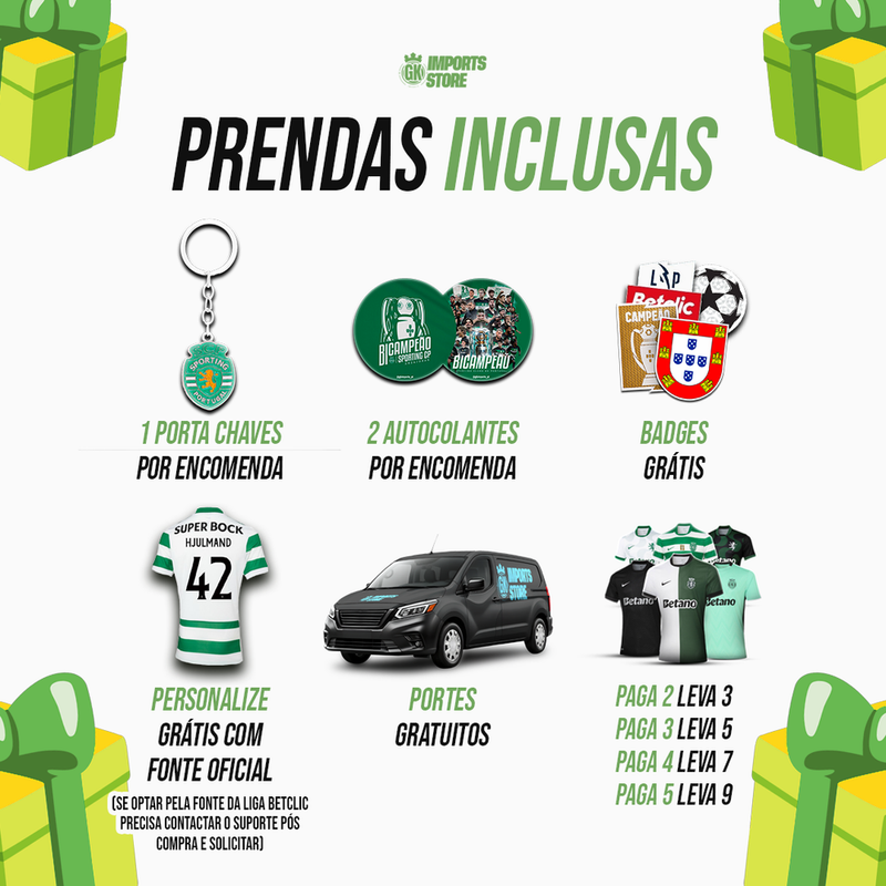 Conjunto infantil CHRISTIMAS KIT - especial natal 2025/26 verde e preto - PRÉ VENDA [11 a 22 dias úteis pós compra]