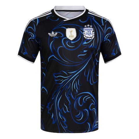Camisola Seleção da Argentina alternativa preta/azul - Copa do Mundo 2026
