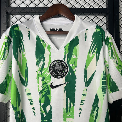 Camisola Seleção da Nigéria alternativa branca/verde - Copa do Mundo 2026
