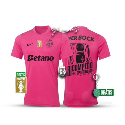 Camisola BICAMPEÃO pink october 2024/25