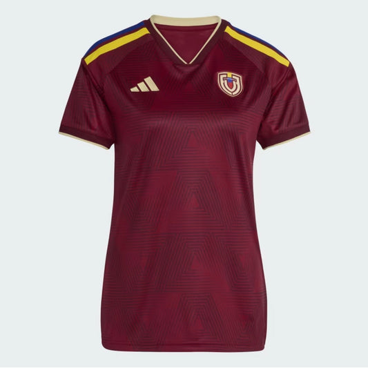 Camisola Venezuela FEMININA principal Copa do Mundo 2026 - vinho