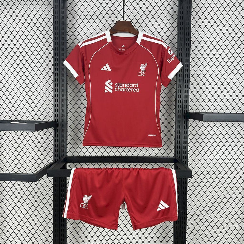 Conjunto Infantil Liverpool Home 2025/26