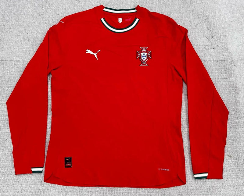 Camisola Seleção Portugal vermelha principal 2025 - MANGA LONGA