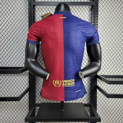 Camisola Barcelona home azul e vermelha 2024/25 TRAVIS SCOTT - PLAYER