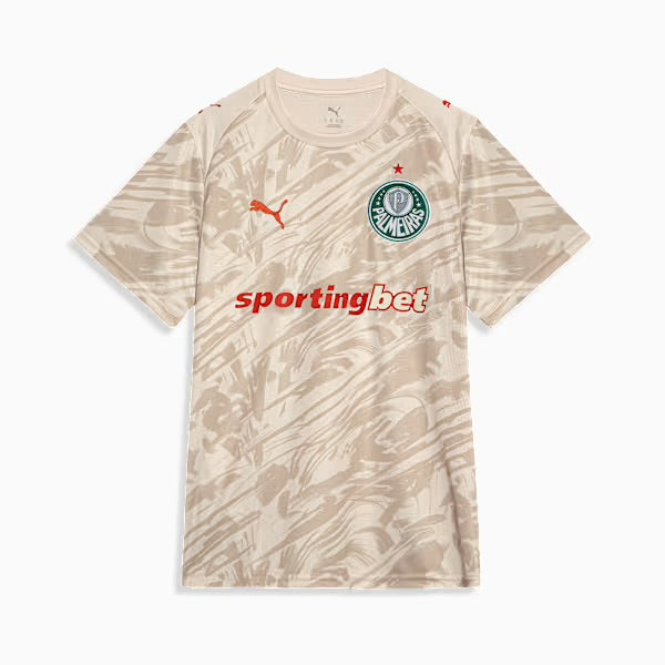 Camisola Palmeiras guarda redes - bege alternativa 2026