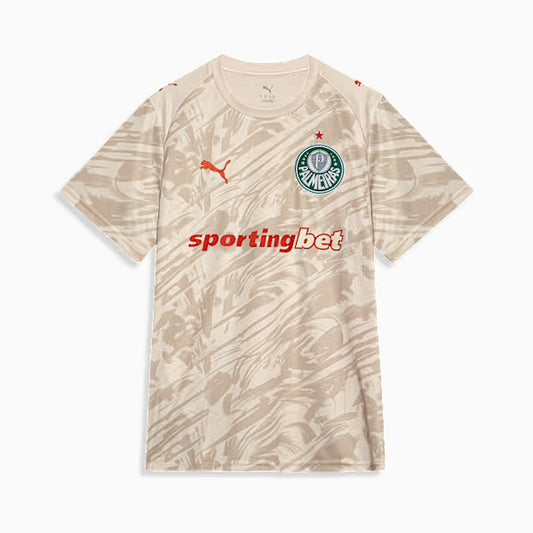 Camisola Palmeiras guarda redes - bege alternativa 2026