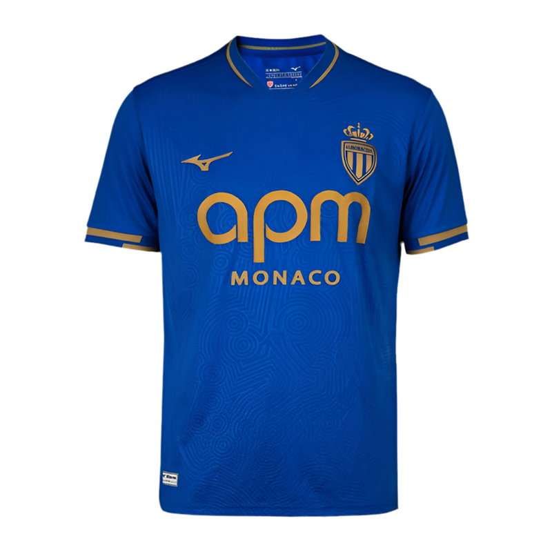 Camisola AS Mônaco alternativa azul 2025/26