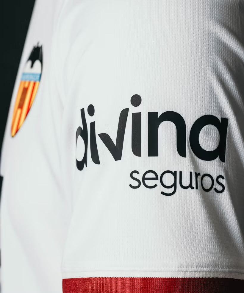 Camisola Valencia principal branca 2026/27
