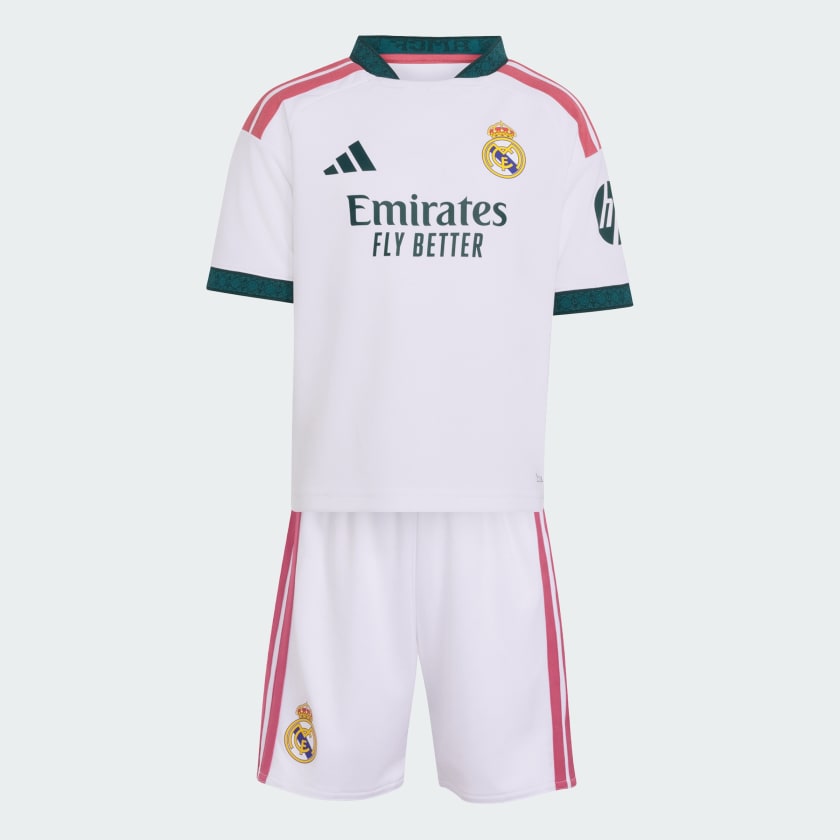Conjunto Infantil Real Madrid home branco 2026/27