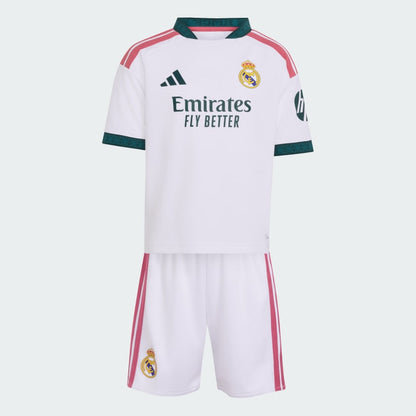 Conjunto Infantil Real Madrid home branco 2026/27