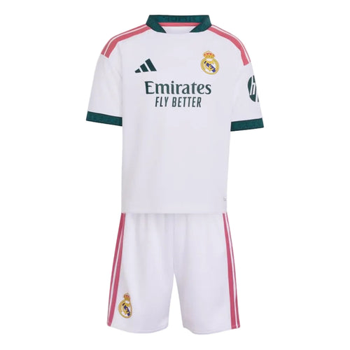 Conjunto Infantil Real Madrid home branco 2026/27