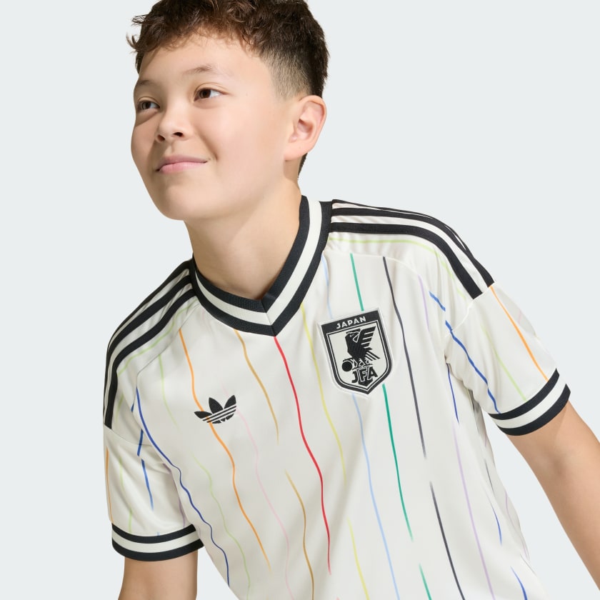 Conjunto infantil Seleção Japão alternativo branco COPA DO MUNDO 2026