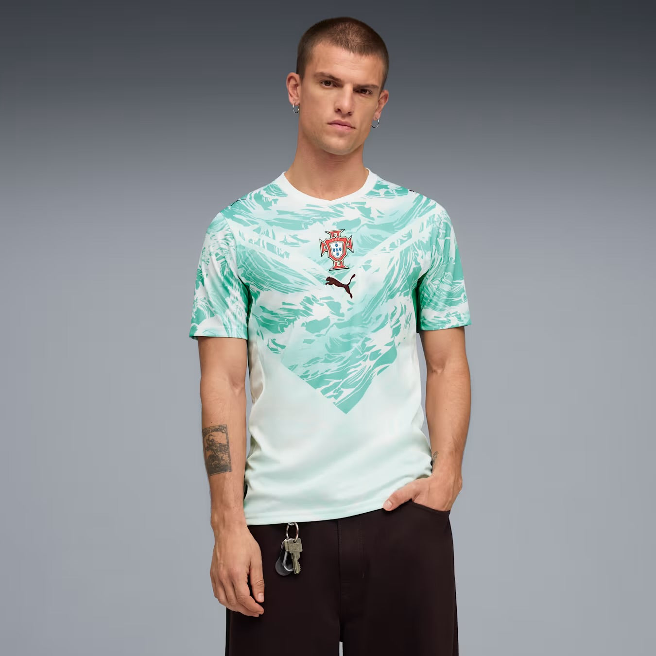 Camisola Seleção Portugal RONALDO 7 alternativa azul COPA DO MUNDO 2026
