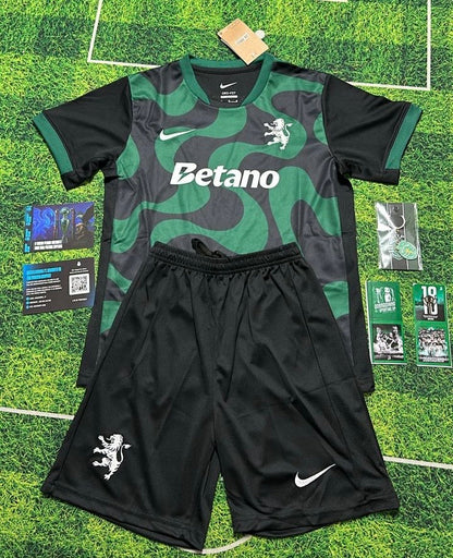 Conjunto infantil alternativo preto 2025/26