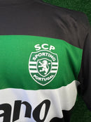 Camisola principal verde/branca/preta 2024/25