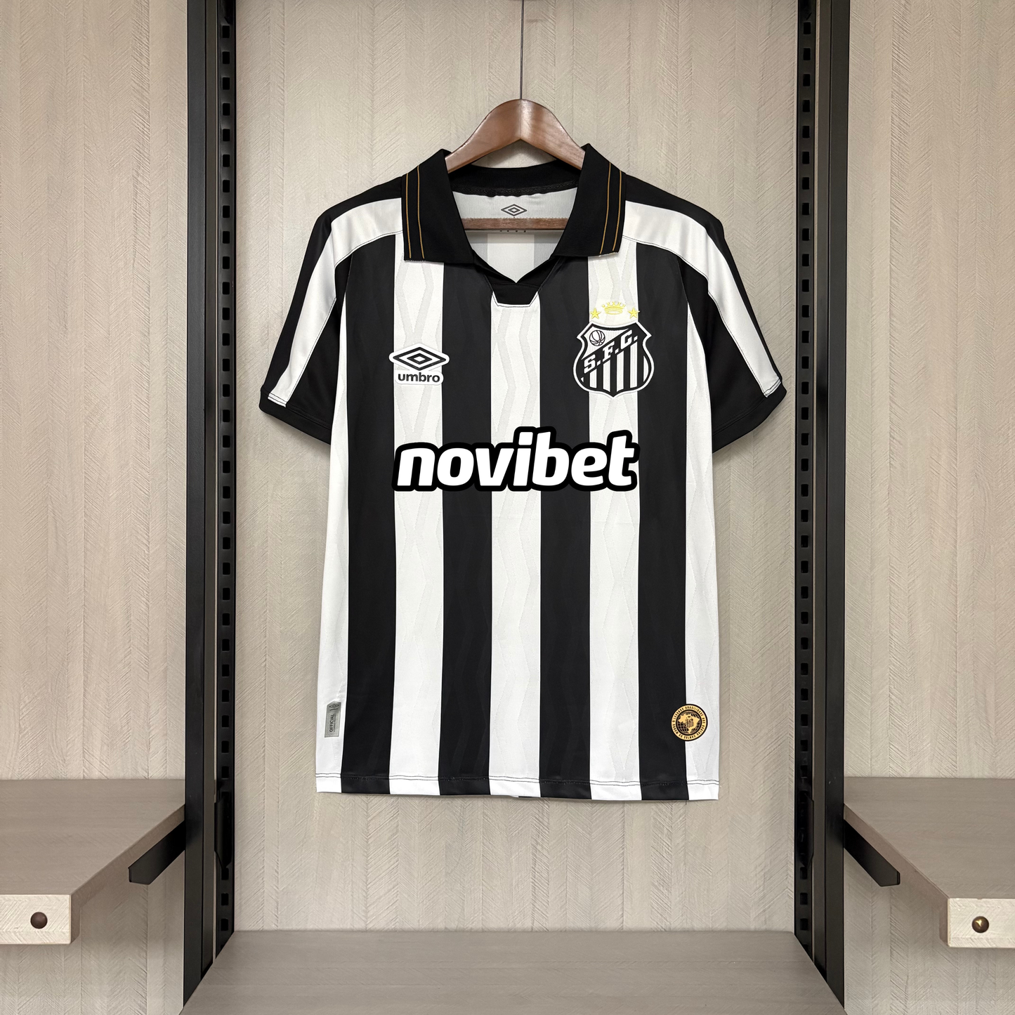 Camisola Santos Away 2026/27 branca/preto