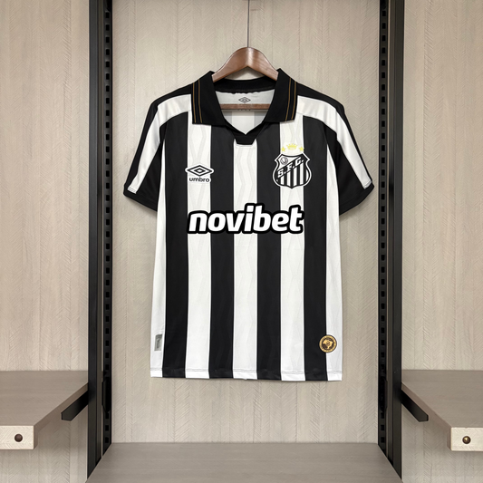 Camisola Santos Away 2026/27 branca/preto