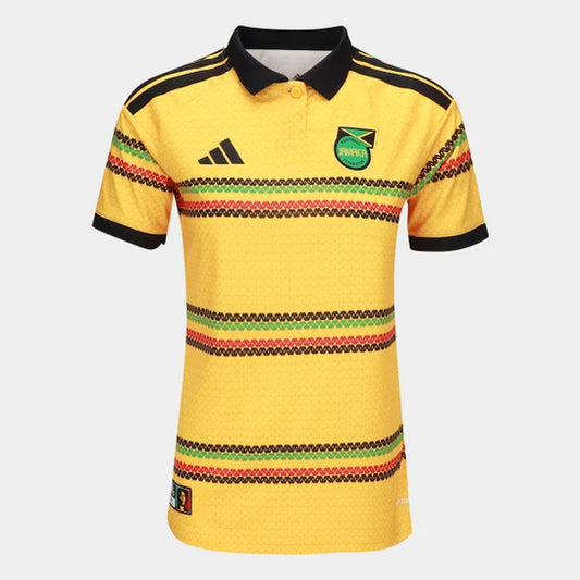Camisola Jamaica FEMININA principal Copa do Mundo 2026 - amarela