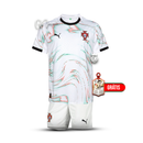 Conjunto infantil Seleção Portugal branco alternativo 2025