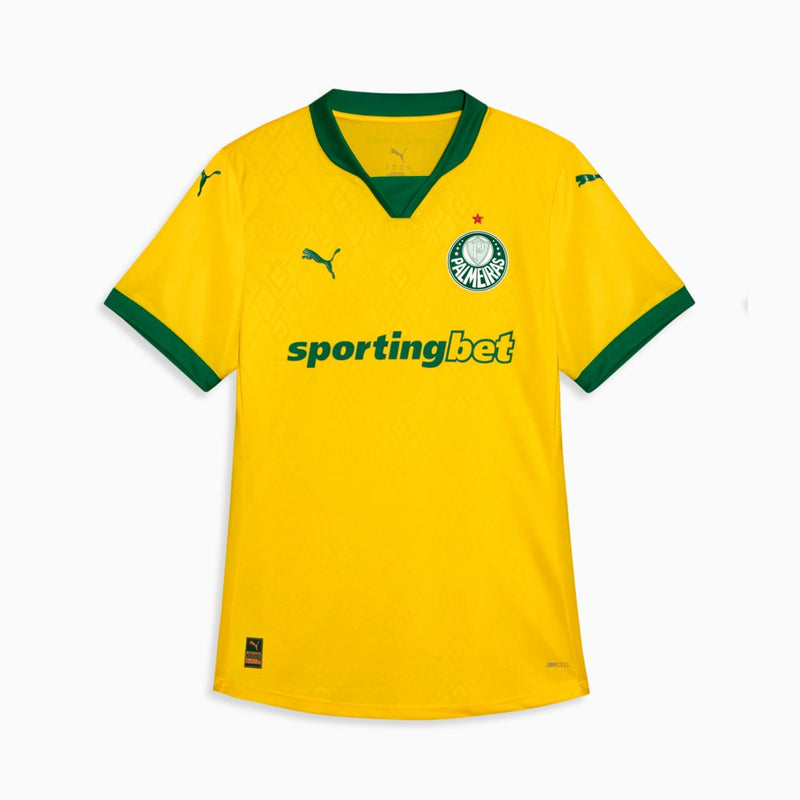 Camisola Palmeiras Feminina Amarela third 2025/26