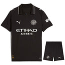 Conjunto Infantil Manchester City alternativo 2025/26 preto