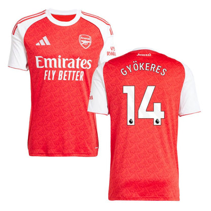 Camisola Arsenal Gyökeres 14 Principal Vermelha 2025/26