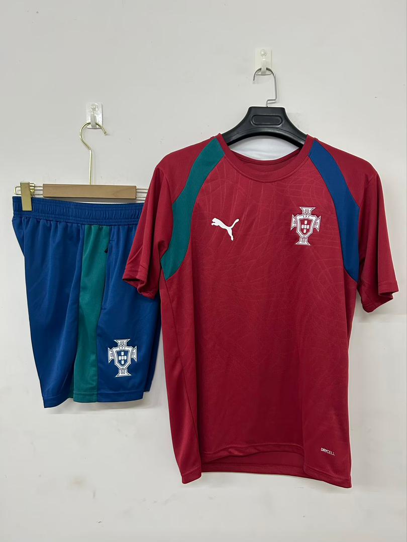 Conjunto Adulto Seleção de Portugal vermelho 2026/27 COPA DO MUNDO