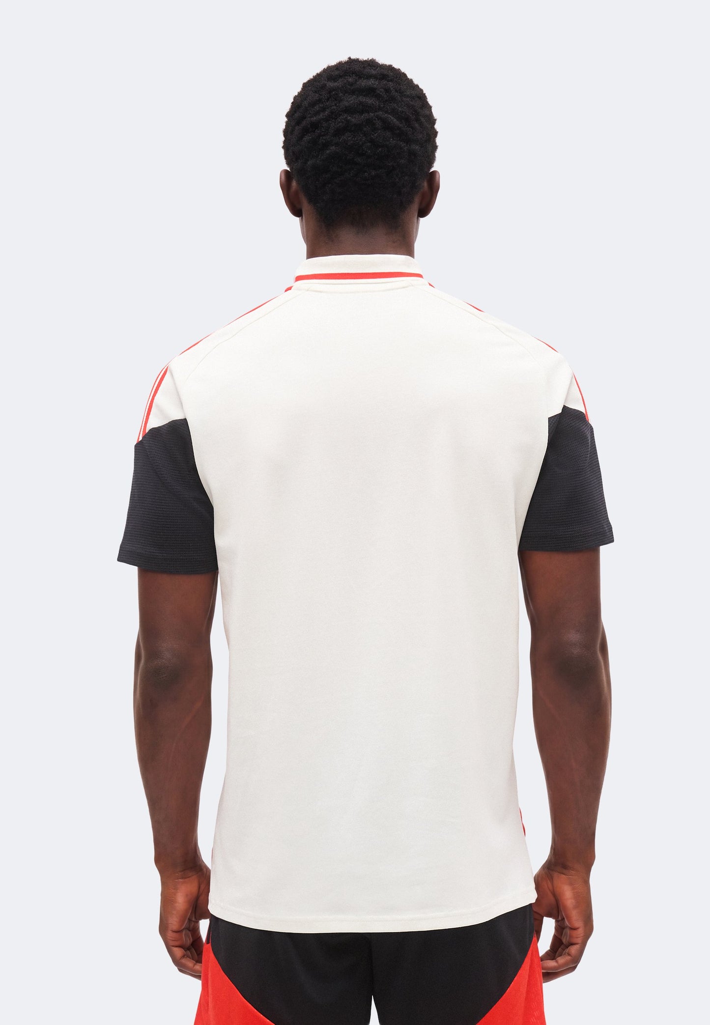 Camisola POLO treino branca e vermelho/preto 2026/27 treinamento
