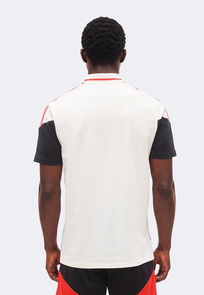 Camisola POLO treino branca e vermelho/preto 2026/27 treinamento