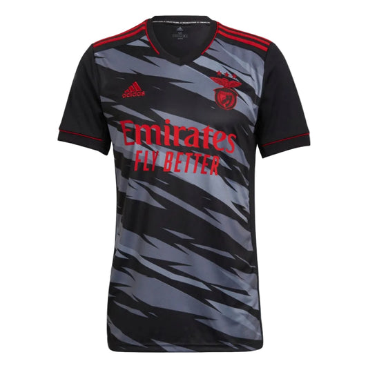 Camisola S L B retrô terceira CINZA e PRETA 2021/22