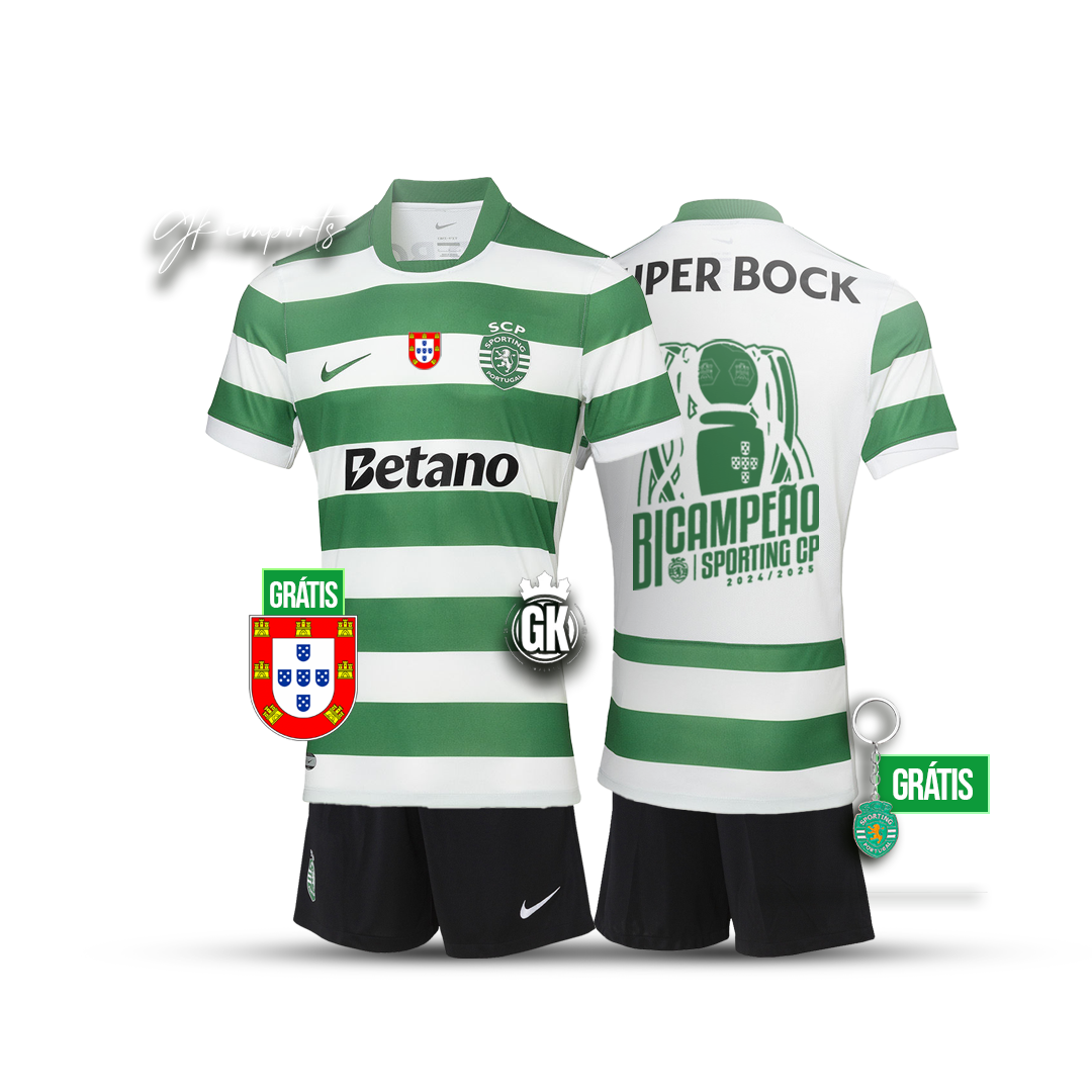Conjunto infantil BICAMPEÃO principal 2025/26