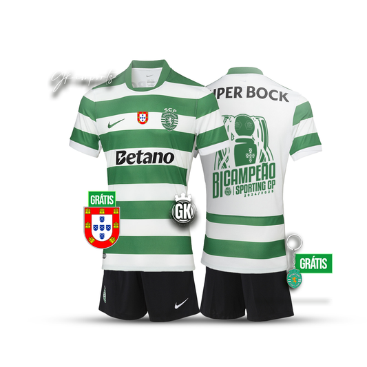 Conjunto infantil BICAMPEÃO principal 2025/26
