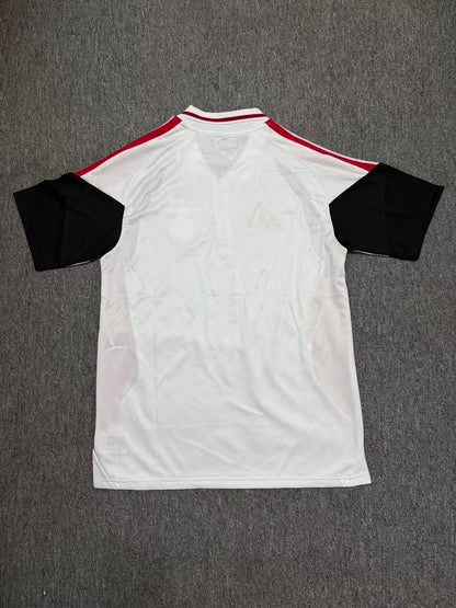 Camisola POLO treino branca e vermelho/preto 2026/27 treinamento