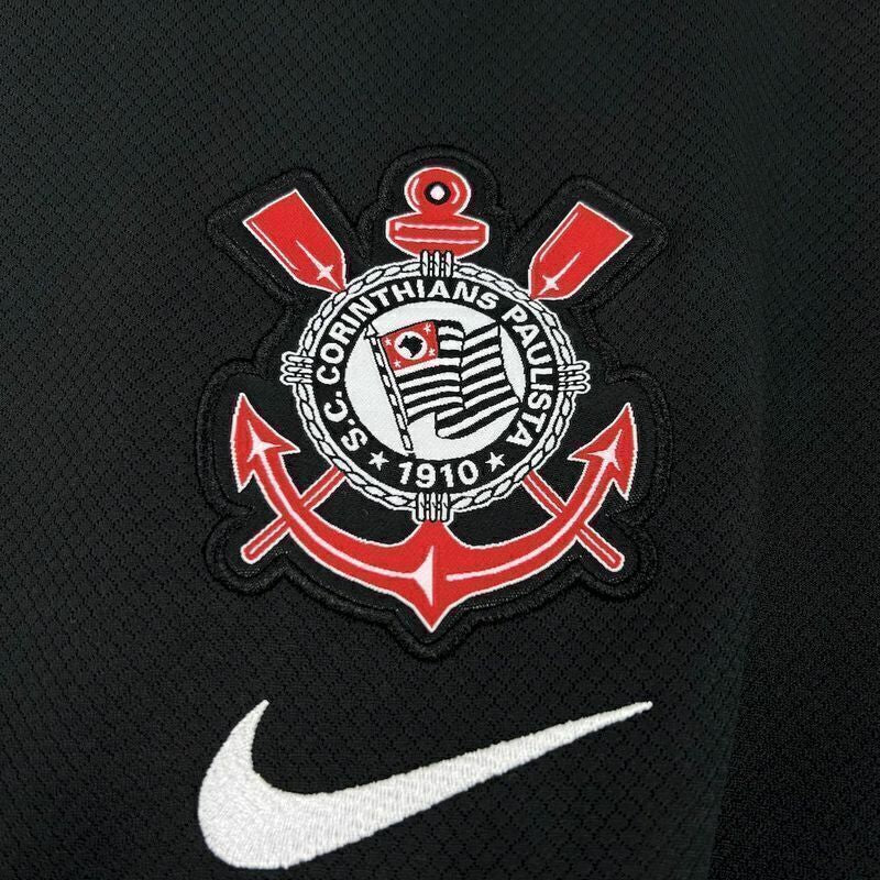 Camisola Corinthians preto away 2025/26