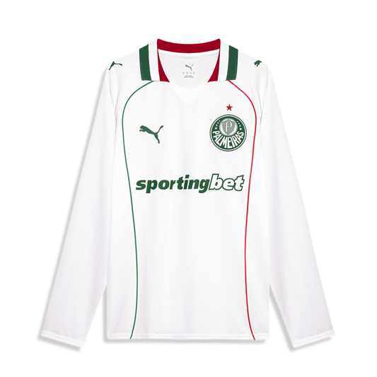 Camisola Palmeiras Alternativa Branca 2026/27 Manga Comprida