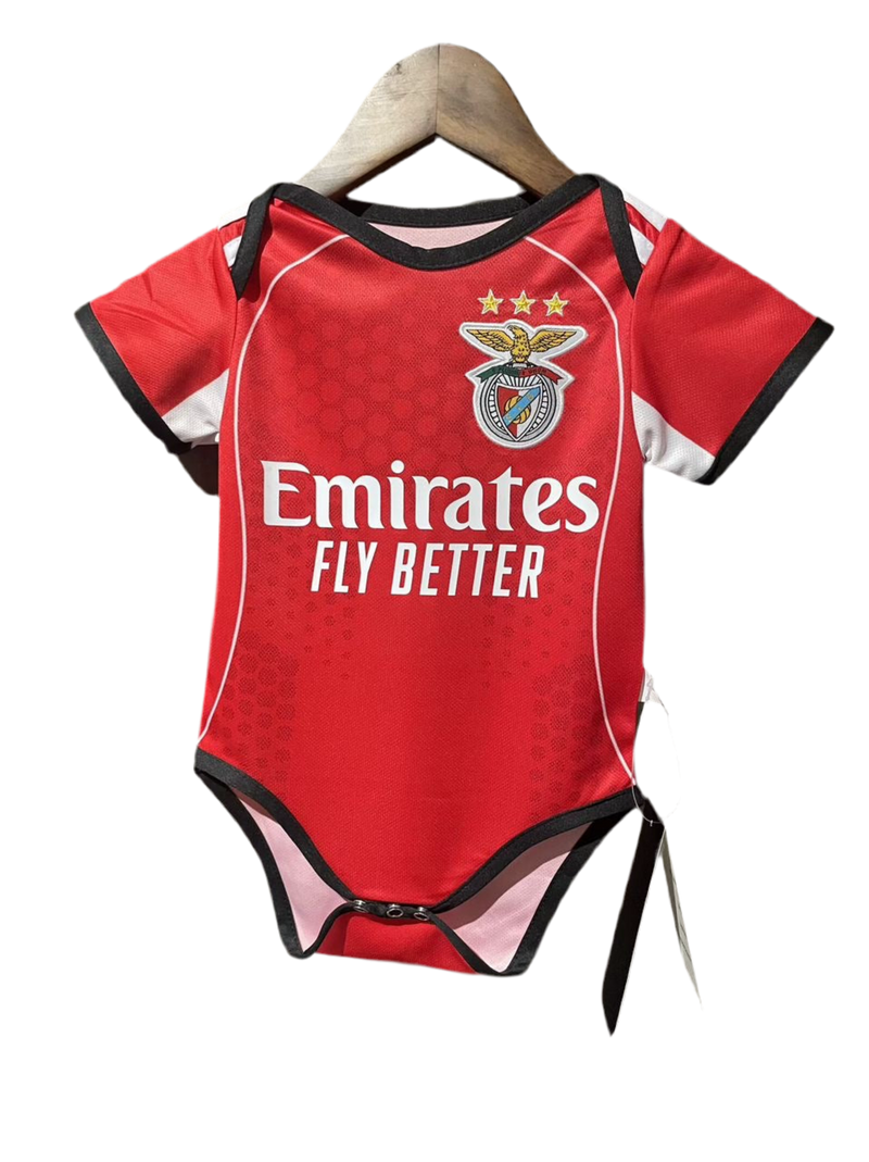 Body bebé SLB vermelha - 2025/26 LANÇAMENTO